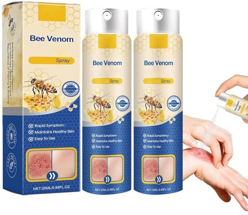 Furzero Spray para psoriasis de veneno de abeja, aerosol Furzero para psoriasis, veneno de abeja
