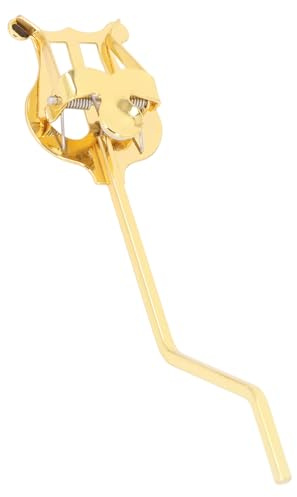 Clip per Spartiti per Sassofono, Impugnatura Stabile in Lega D'oro Elegante Supporto per Sax Tenore Alto Supporto Portatile per Lira Musicale