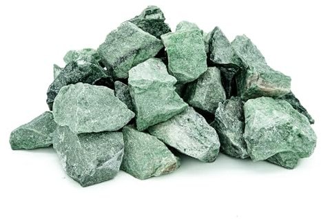 Sauflex Saunasteine Jadeit 15 kg – Gebrochen, 3–5 cm | Höchste Haltbarkeit, Langanhaltende Wärme | Für Elektro-Saunaöfen