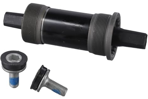 FUANA Pedalier de bicicleta de 68 x 118/120/122,5/124,5/127,5 mm con rodamientos sellados para bielas BC 3,5 cm x 24T, construcción de metal, kit de reparación de bicicletas negro
