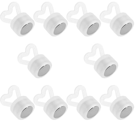 ASAKKURA Pesi per Palloncini a Forma di Cuore 10 Pezzi in Base Magnetica per Decorazioni Gonfiabili e Bouquet di Palloncini Anchori Leggeri per Feste e Matrimoni Pendenti