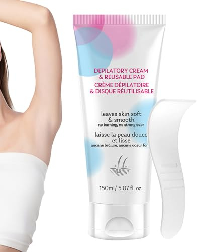 Crema depilatoria | Prodotti per la cura della pelle ad azione rapida | Rimozione dei del corpo per donne, uomini e pelli sensibili | Per uomini, donne, pelli secche sensibili, braccia, ascella