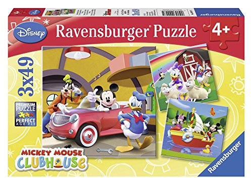Ravensburger Disney Mickey Mouse Clubhouse 3x 49pc Jigsaw Puzzles