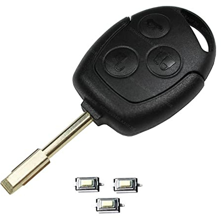 Ford Autoschlüssel Gehäuse Tibbe Rohling Focus Mondeo Fiesta KA + 3X Mikrotaster Neu