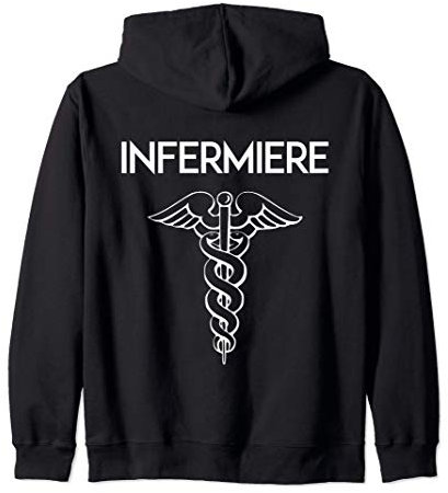 Missione Salute Felpa con Cappuccio, Unisex - Adulto, Sanità, Lavoratori Sanitari, Nero, S, Felpa