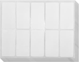 CZAKOMIX 30 Hojas De 300 Etiquetas Para Congelador, Etiquetas Adhesivas, Etiquetas Adhesivas Personalizadas Para Sellar Frascos, Fiambrera, Bolsas Y Más. (Tamaño 5,9 cm x 2,9 cm)