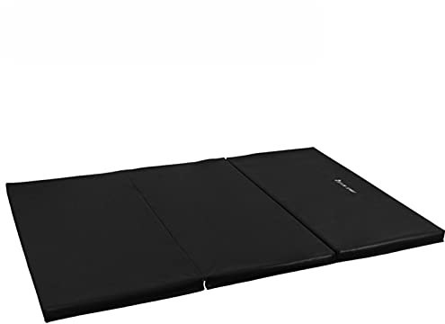 Turnmatte Weichbodenmatte Dreifache Faltgymnastikmatte, tragbarer Schwamm Weiche Übungsmatte/Fitnessmatte 180x120cm
