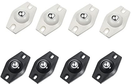 KEUGT 8pcs Roulettes Pivotantes Auto-Adhésives à 360 Degrés,Mini Roulettes Pivotantes en Acier,Papier Adaptées à Diverses Boîtes de Rangement,Petits Meubles,Poubelles