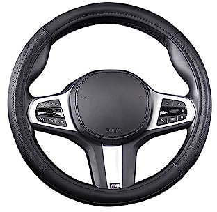 Lenkradbezüge Sport-Lenkradbezug, Atmungsaktiv, PU, ​​rutschfest, Geruchlos, 15 Zoll, Universell Für PKW, LKW, SUV, Van (Farbe : C, Größe : 1 UK)