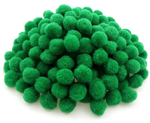 TOAOB 300 Stück Pompons 20 mm Klein Grün Pompom Flauschigen Plüsch set Bälle Kunst Bommel für Lustige DIY Kreative Handwerk