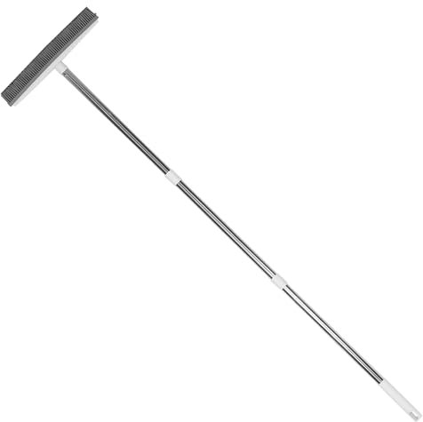 Healeved Sponge Mop Detachable TPR 32cm Wide Extendable Handle Multipurpose Floor Squeegee Hair Removal Tool