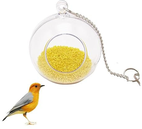 Happyyami Futtersuchspielzeug Papageien Hängender Vogelfutterball Interaktives Hängetoy Für Papageien Nymphensittiche Und Sittiche Vogelkäfig Zubehör