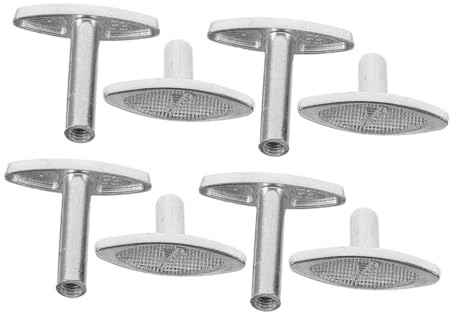 8pcs Mechanical Music Box Winder Knobs Diy Replacement Keys for Windup Jewelry Music Box Mechanism Hand Crank Knob Kit for Creative Projects and Home Decor