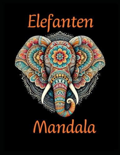 50 Elefanten Mandala Malbuch