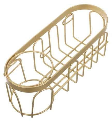 KITANDOVE Saving Sink Sponge Rack Kitchen Sponge Holder Dish Brush Holder Kitchen Sink Caddie Easy Installation Sturdy Wire Basket