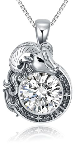 SLIACETE Halskette mit Sternzeichen, himmlische Konstellation, Horoskop, Astrologie, Sternzeichen-Anhänger, Halskette, Geschenk für Frauen