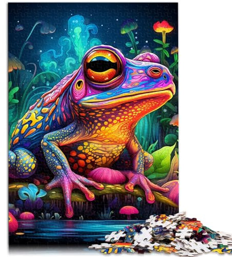 Puzzle para adultos, ranas de hoja caduca, puzle para adultos, 1000 piezas, 38 x 52 cm, rompecabezas de cartón para adultos y adolescentes a partir de 14 años, juegos de relax