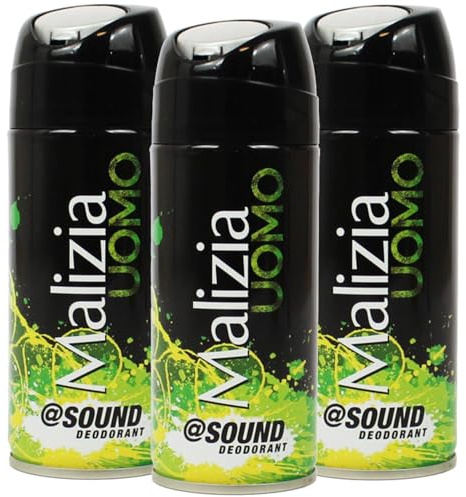 Malizia Uomo Parfum d'Intesa Deodorant Spray 100 ml – Eau de Toilette für Männer, intensiver und langanhaltender Duft, Frische für den ganzen Tag (Sound 3 Einheiten)