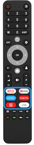 Télécommande Universelle de Remplacement pour TV SABA, Changhong, ChiQ LED LCD 4K Smart TV, avec 4 Boutons de Raccourci, sans Configuration Nécessaire