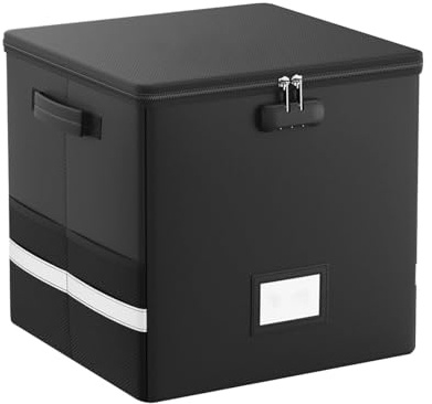 Scatola Per Dischi - Contenitore Per Dischi Resistente Al Fuoco | Custodia Per Resistente All'Acqua,Per Imballaggio E Spedizione Di Libri Riviste Documenti Per Archivio Domestico E Scolastico