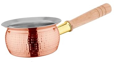 Gcljlmy Casseruola per caffè latte e caffè, padella multiuso per olio caldo, 400 ml, teglia per casetta da tè, cucina, casa, interni ed esterni
