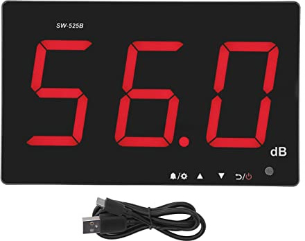 Fonometro Professionale Certificato - Misuratore Rumore 30-130dB con Schermo HD 9.6 - Precisione Elevata, Salvataggio Dati e Allarme Regolabile - Uso per Casa, Scuola e Uf