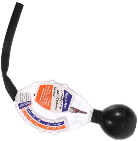 Kichvoe Densimètre à Liquide de Refroidissement Précis Cadran, Testeur D'antigel pour Batterie de Voiture, Outil Compact Multifonction pour Contrôle Antigel et Densité Liquide Radiateur,