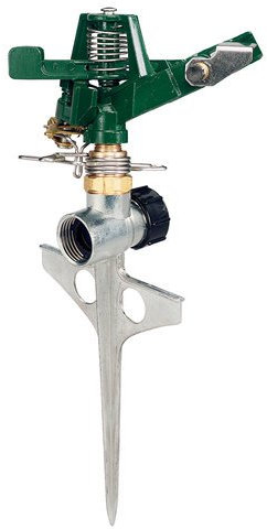 Orbit Metal Adjustable Sprinkler for Lawn and Garden - Sprays up to 85 Feet in Diameter, Fully Adjustable from 1 to 360 Degrees