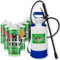 ABACUS® Nell Ultra Grünbelagentferner & Algenentferner Set, extrem stark! Entfernt Grünbelag & Algen selbsttätig mit Langzeitschutz – Algen- & Grünbelagentferner 6x1000ml mit Drucksprüher – Set XL