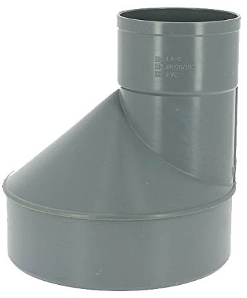 Réduction excentrée PVC mâle-femelle Ø200-100