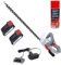 IKRA Akku Heckenschere IAHS 20-1 inkl. 2x Akku 20V, Ladegerät & Pflegespray 400ml, Schnittlänge 54cm