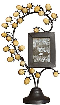 luckxuan Fotorahmen/Bilderrahmen Kreativer Fotorahmen Desktop-Dekoration Eisenherzförmige 5-Zoll-Fotorahmen Set Industrial Style American Industrial Style Retro Old Leerrahmen