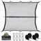 High Elastic Luggage Net, 4x4ft Stretchable to 7x7ft (Single Layer) Truck Cargo Net Net Organizer with 8 x Steel Carabiners + 4 x Tether Luggage Fixing for Truck Car RV