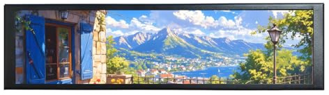 VSDISPLAY Monitor LCD portátil IPS de 9.16 Pulgadas, 462x1920 400 nits | con Barra Alargada Negra, para Carcasa de PC D32, CPU, GPU y Pantalla Secundaria.