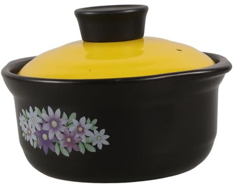 Zerodeko Cocotte Terre Cuite pour Cuisson Marmite Multifonctionnelle comme Casserole de Soupe Pot de Terre Cuite pour Plats Mijotés