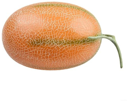 Melon en plastique brillant Simulation Fruit pour la maison et la cuisine, pour les fêtes et la photographie (C)