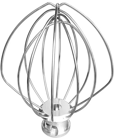 Ebksqs Schneebesen Edelstahl – 6-Draht Ballonbesen, spülmaschinengeeignet, Ersatz für Küchenmaschinen-Zubehör (Kompatibel mit den gängigsten Küchenmaschinen-Marken)