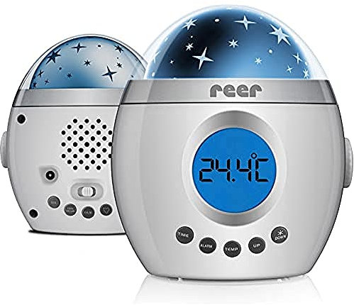 reer 52050 MyMagicStarlight Einschlaflicht mit Sternenprojektor und Musikfunktion, Kunststoff, Weiß, 1 Stück (1er Pack)