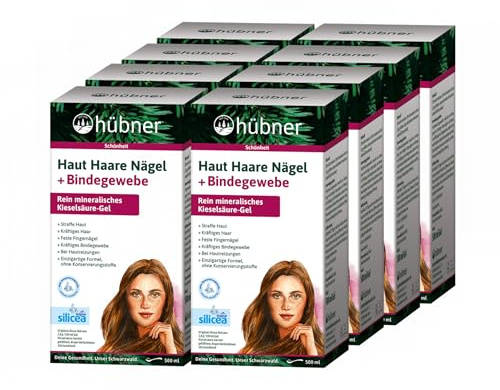 Hübner Original Silicea Balsam Gel 8 X 500ml (4xDoppelback) Traditionelles Arzneimittel mit Kieselsäure-Gel für Haut, Haare, Nägel und Bindegewebe