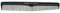 Comair 7000335 Haarschneidekamm 401 leichte Schrägung Profi-Line, schwarz