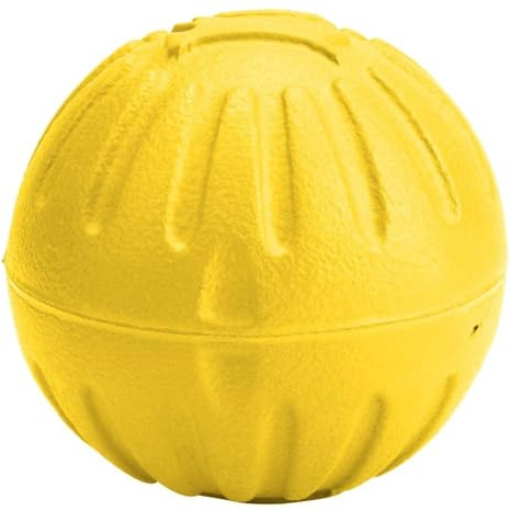 Hundespielzeug Robuster Hunde Ball Hundeball Ø 7cm Hundespielball Hundespielzeugball Hunde Kauspielzeug für besonders hohen Spiel Spaß(gelb)
