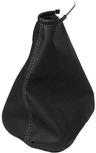 AERZETIX - Cuffia Soffietto - per Leva del Cambio - in Similpelle - pelle Nero con Cuciture Nero