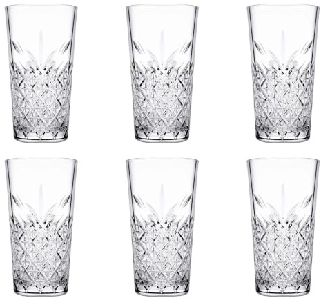 Pasabahce 6 x Timeless Gläser Set Longdrinkglas konisch 34,5 cl