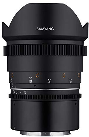 Samyang MF 14 mm T3,1 VDSLR MK2 Canon RF – Objectif Ultra Grand Angle T3,1 pour Monture Canon RF, Distance focale Fixe de 14 mm, Couronne dentée Plein Format et résolution APS-C 8K