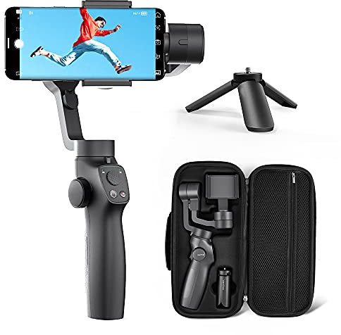 Nimbal M3 Gimbal Smartphone a 3 assi Cellulare Gimbal per iPhone e Android, Stabilizzatore Smartphone con effetto Hitchcock, Modalità Inception, Smart Tracking, Modalità Sport, Time-lapse per Vlogger