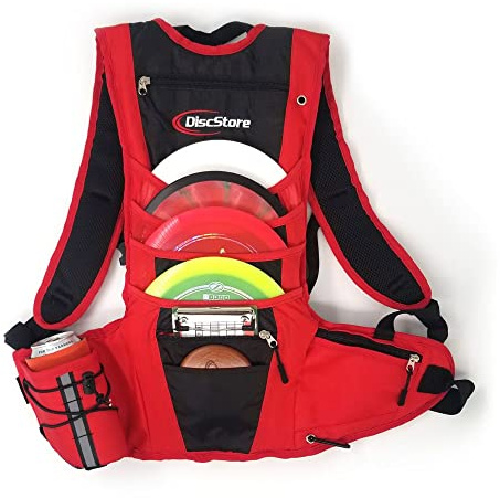 Disc Store Trekker Disc Golf-Rucksack, Rot