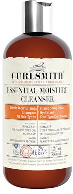Curlsmith Essential Moisture Shampoo - Shampoo delicato idratante, senza solfati, per tutti i tipi di ricci, vegano e cruelty free (12 oz)