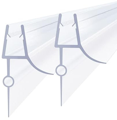 Duschdichtung 2x100cm Glastüren Abdichtung Ersatz Gummilippen Wasserabweisprofil mit Dichtlippe Ideale für 4-6mm Glasstärke Duschdichtung