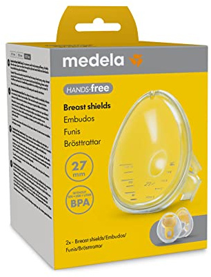 Medela Hands-Free Brusthauben, 2 x Brusthauben, BPA-frei, Zubehör für Hands-Free Milchpumpe, Zubehör für Hands-Free Auffangschalen