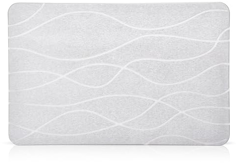 WILDLIFE FRIEND Stone Badematte – Duschmatte mit außergewöhnlicher Saugfähigkeit und Rutschfestigkeit, ideal für Schwimmbäder, Whirlpools & feuchte Umgebungen – pflegeleicht, Elegantes Design – Grau